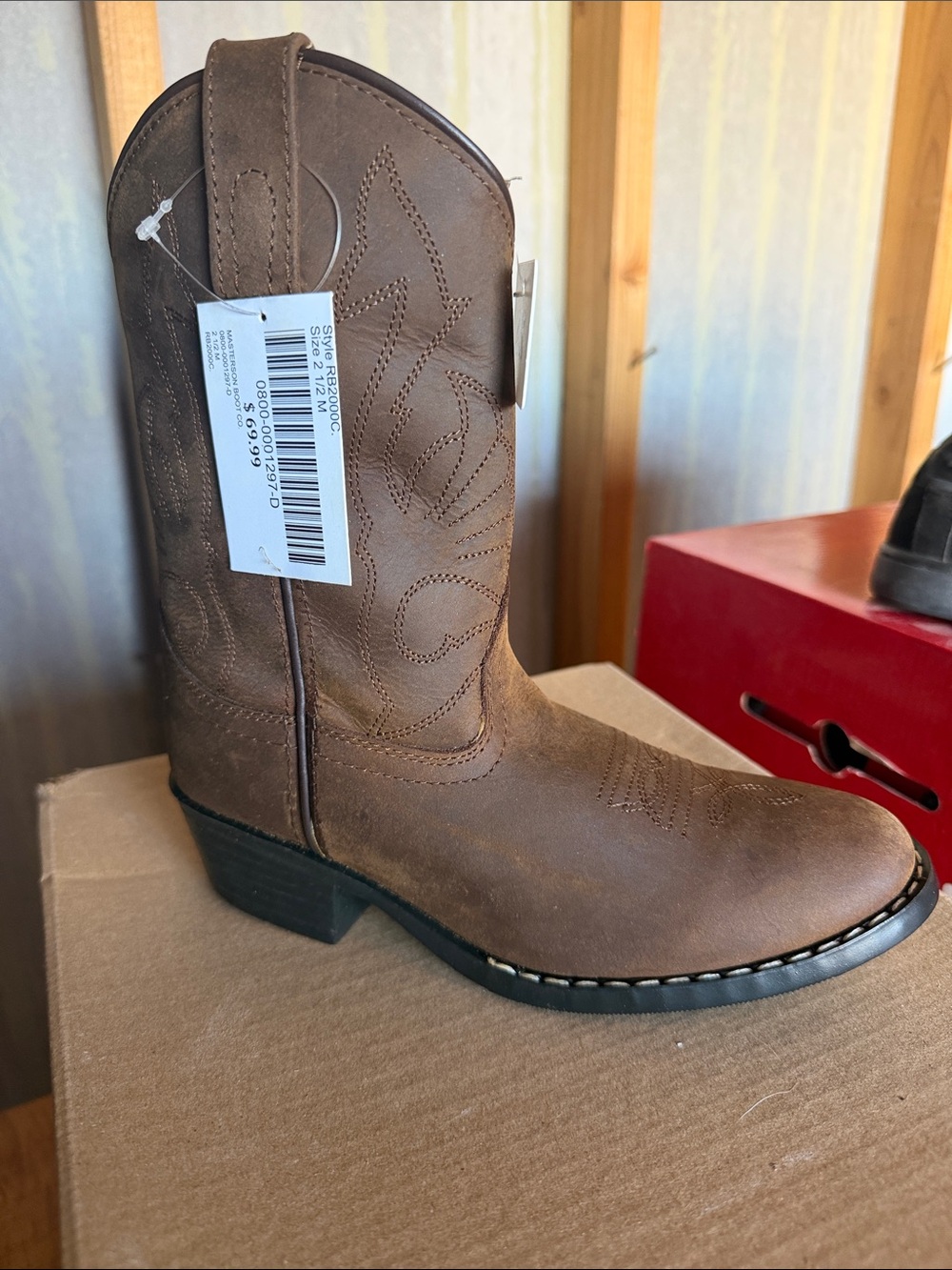 Men's Brown Western Cowboy Boot - Classic Pull-On Style